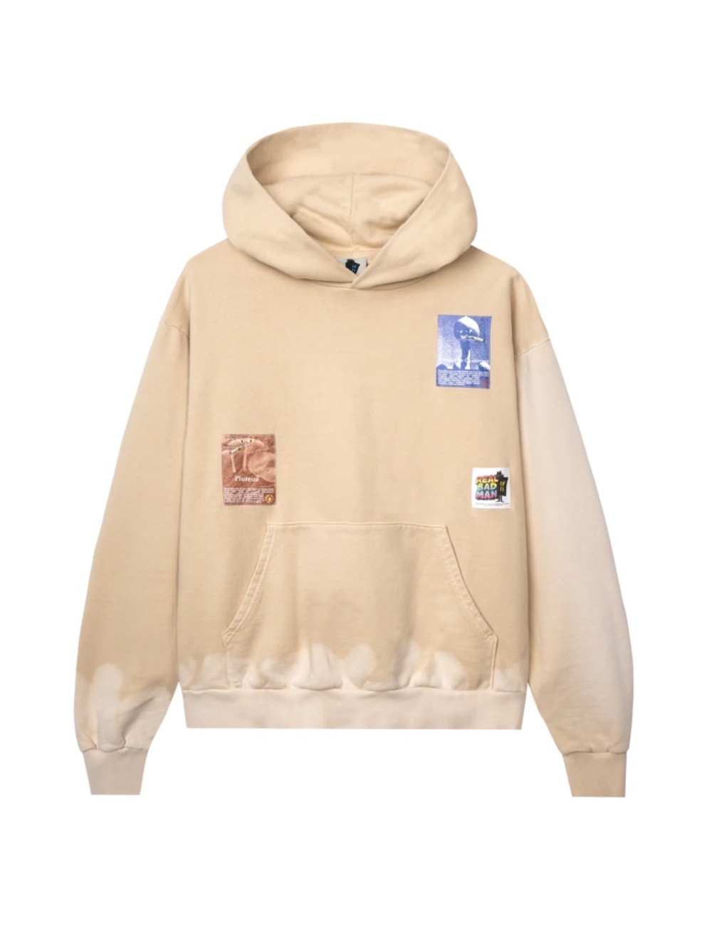 Real Bad Man Lotta Tyvek Hoodie - Yellow Tie Dye